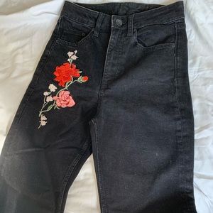 Embroidered jeans